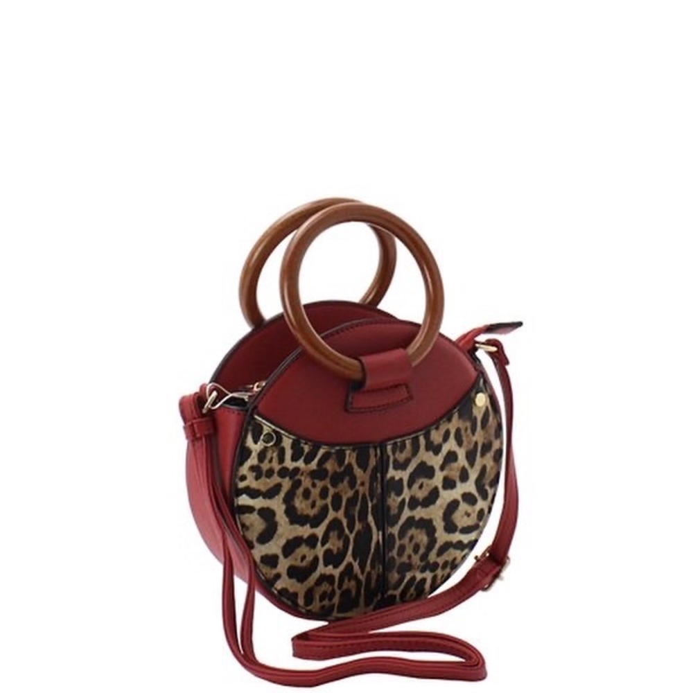 Leopard print messenger